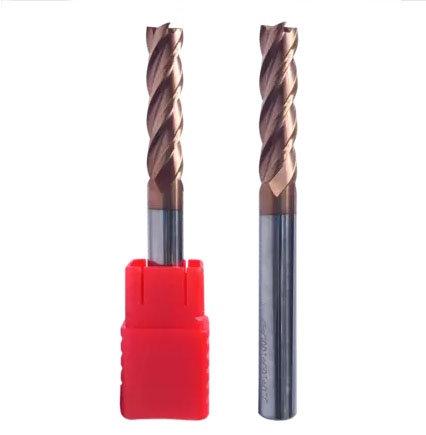 55° 4 flute end mill for steel